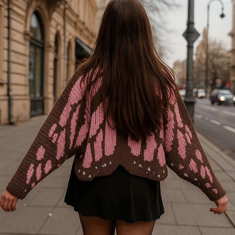🦋 Monarch butterfly cardigan